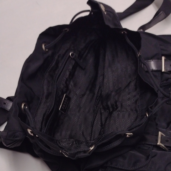 Prada Black Women's Nylon Backpack - Picture 13 of 16